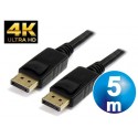 Conexion displayport 1.2 m/m 4k cable 5 m