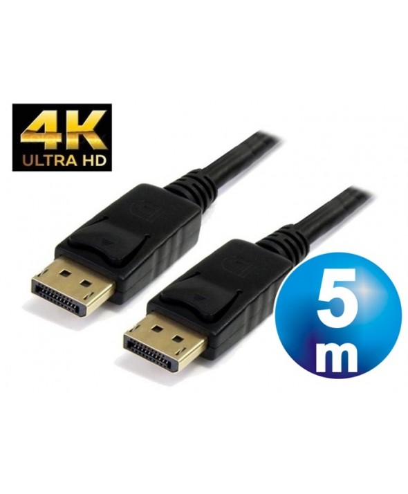 Conexion displayport 1.2 m/m 4k cable 5 m