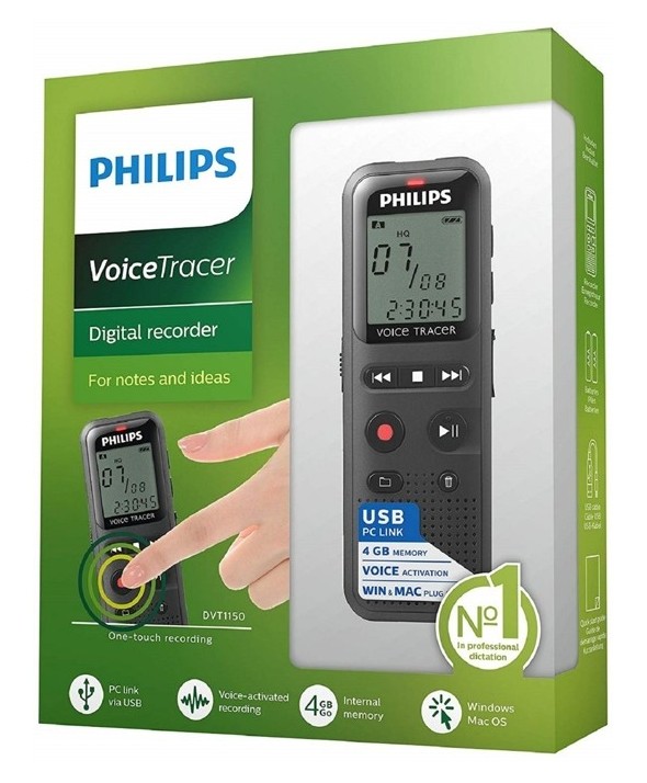 Grabadora philips digital 4gb conexion usb