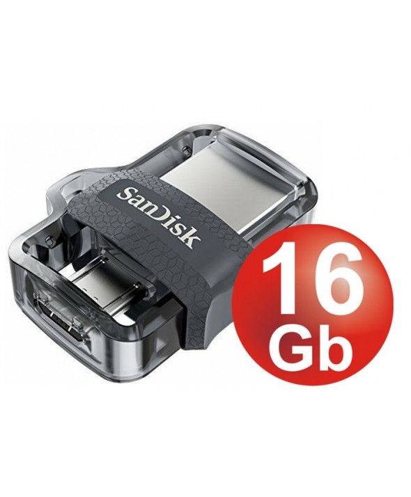 Pen driver 16 gb dual driver m3.0 130 mb/s sandisk