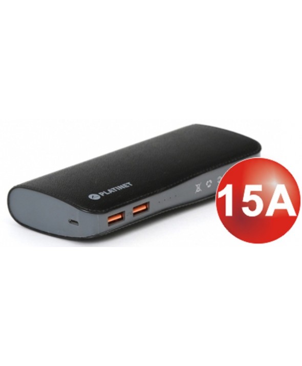 Power bank 15000 mah platinet polymero 2xusb