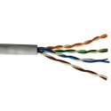 Rollo 100 m cable telefonico cat.6 utp rigido