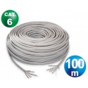 Rollo 100 m cable telefonico cat.6 utp rigido