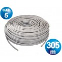 Bobina 305 m cable telefonico cat.5 utp rigido