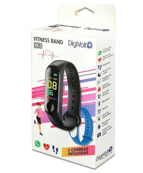 Pulsera inteligente fitness 2 correas digivolt