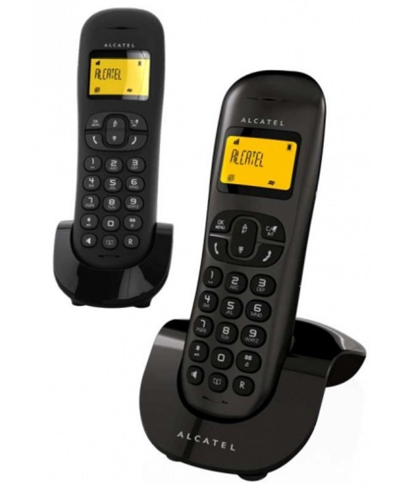 Telefono inalambrico duo alcatel m/l negro