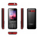 Telefono movil qubo 2.4" 2 simm 32mb 2500mah rojo