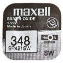 Pila ox de plata 1.55v (sr421sw) 348 maxell