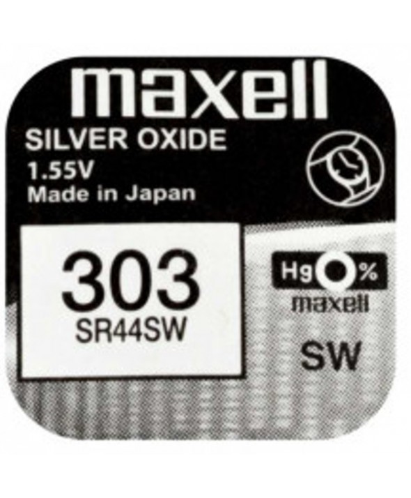 Pila ox de plata 1.55v (sr44sw) 303 maxell