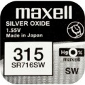 Pila ox de plata 1.55v (sr716sw) 315 maxell