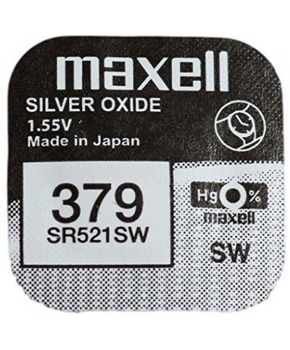 Pila ox de plata 1.55v (sr521sw) 379 maxell