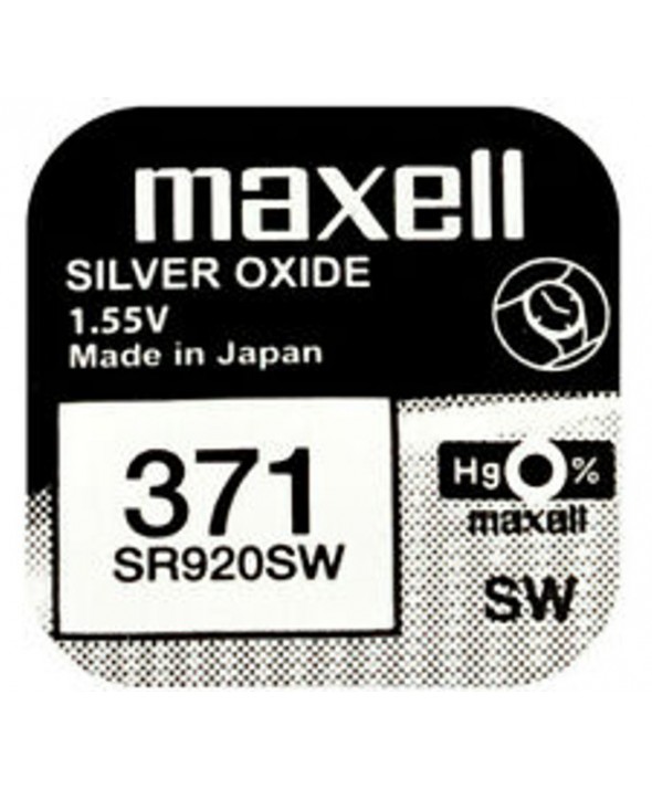 Pila ox de plata 1.55v (sr920sw) 371 maxell