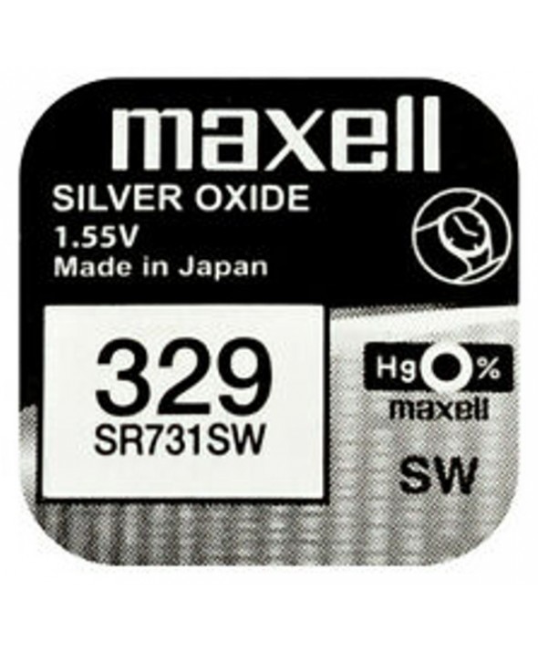 Pila ox de plata 1.55v (sr731sw) 329 maxell