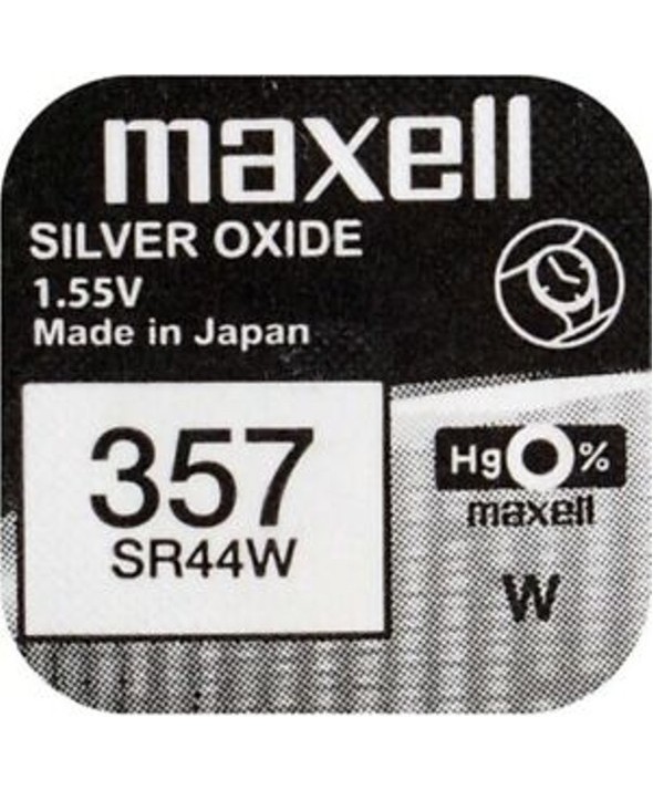 Pila ox de plata 1.55v (sr44w) 357 maxell