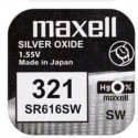 Pila ox de plata 1.55v (sr616sw) 321 maxell