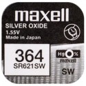 Pila ox de plata 1.55v (sr621sw) 364 maxell