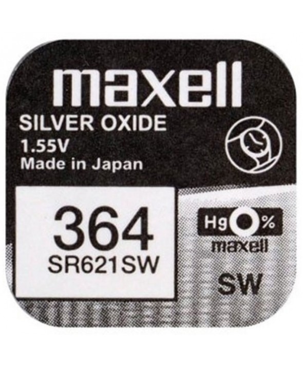 Pila ox de plata 1.55v (sr621sw) 364 maxell