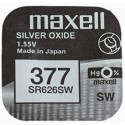 Pila ox de plata 1.55v (sr626sw) 377 maxell