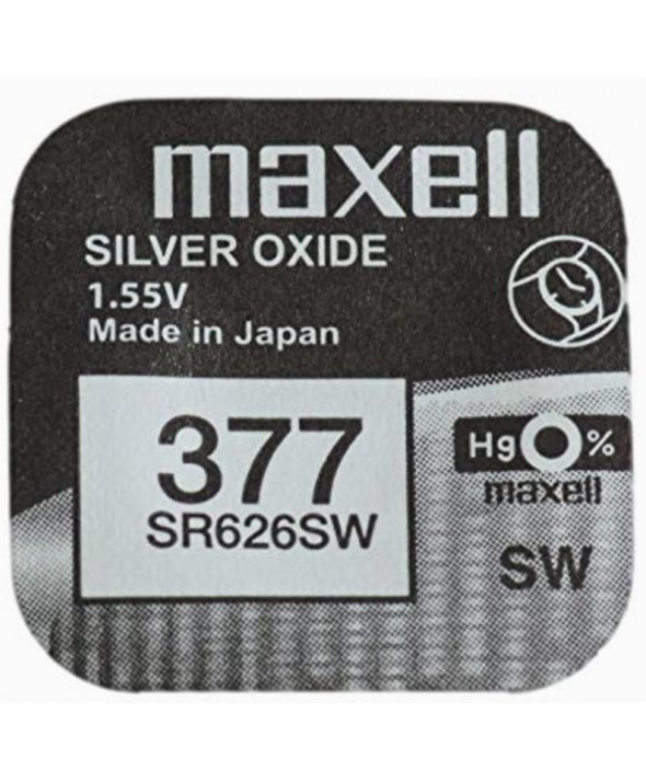 Pila ox de plata 1.55v (sr626sw) 377 maxell