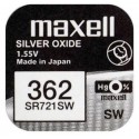 Pila ox de plata 1.55v (sr721sw) 362 maxell