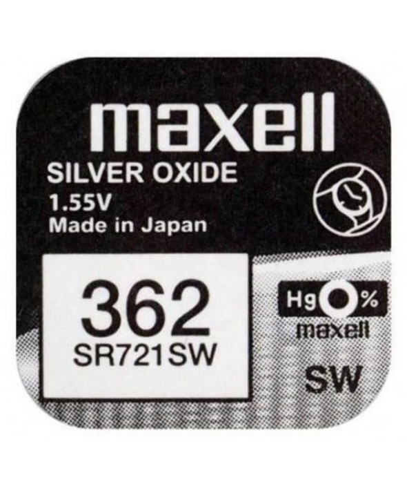 Pila ox de plata 1.55v (sr721sw) 362 maxell