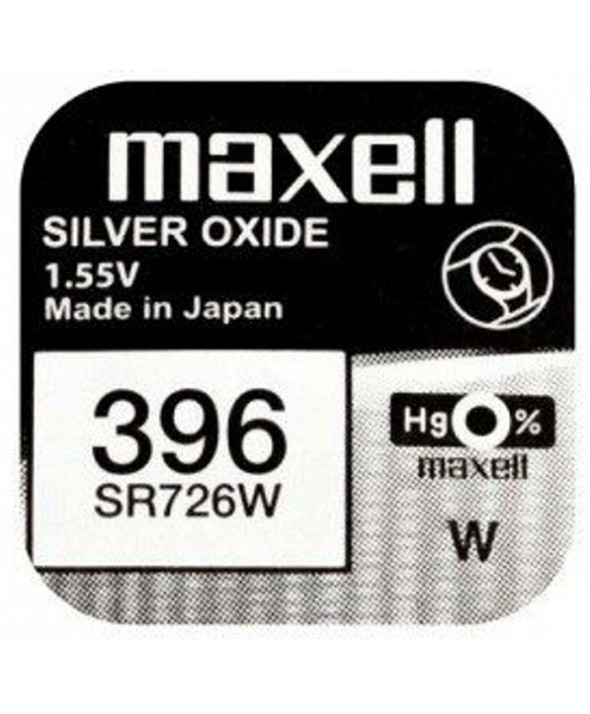 Pila ox de plata 1.55v (sr726w) 396 maxell