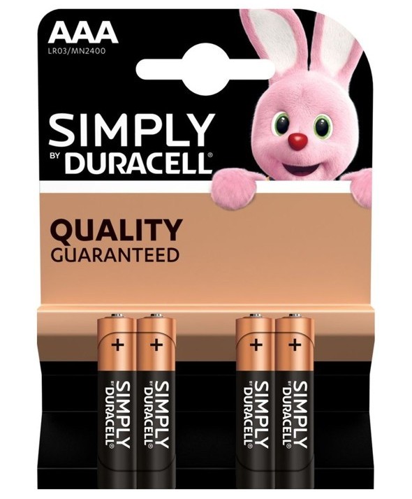 Pila alcalina lr-6 duracell simply nm1500 4 unidades