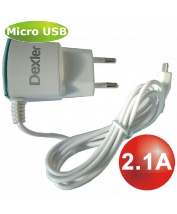 Cargador red usb 2.1 a micro usb cable 1m 