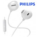 Auricular boton m/l philips upbeat blanco