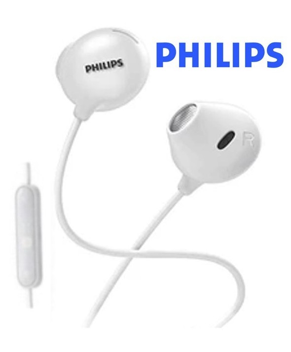 Auricular boton m/l philips upbeat blanco