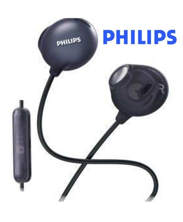 Auricular boton m/l philips upbeat negro