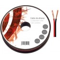 Rollo 100m cable 2x0.35mm rojo/negro