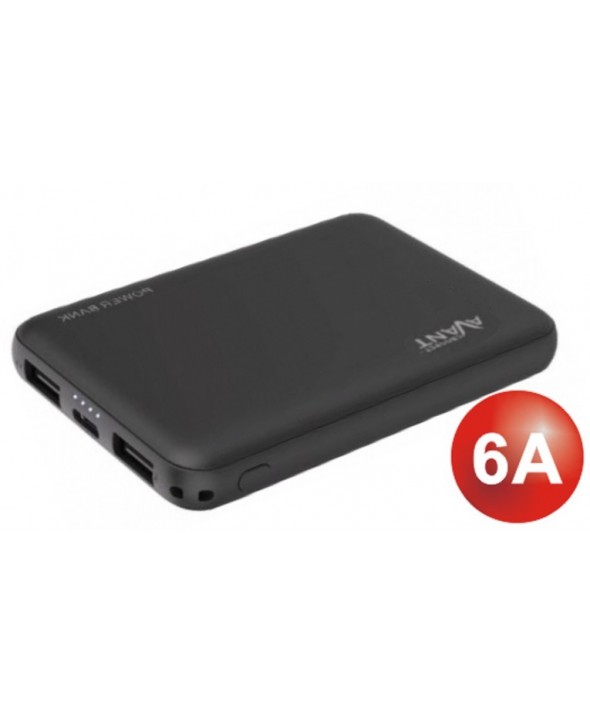 Bateria universal usb 6000 mah avant negra