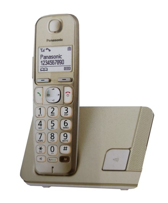 Telefono inalambrico panasonic kx-tge210 gold 