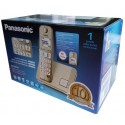 Telefono inalambrico panasonic kx-tge210 gold 