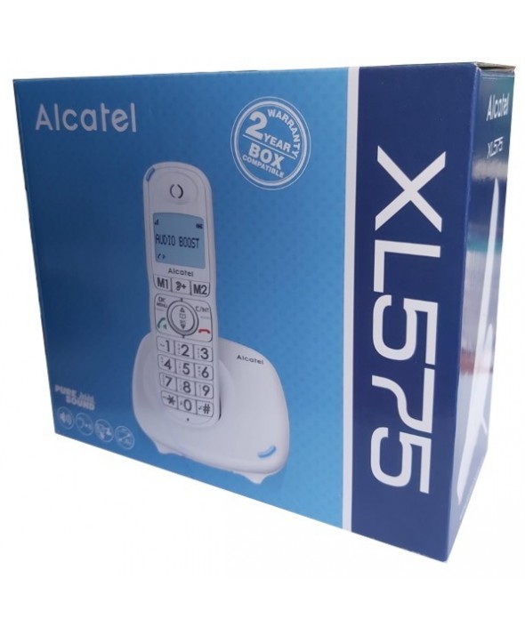 Telefono inalambrico teclas grandes alcatel blanco