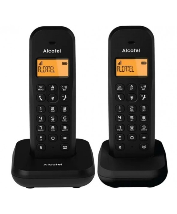 Telefono inalambrico duo alcatel negro