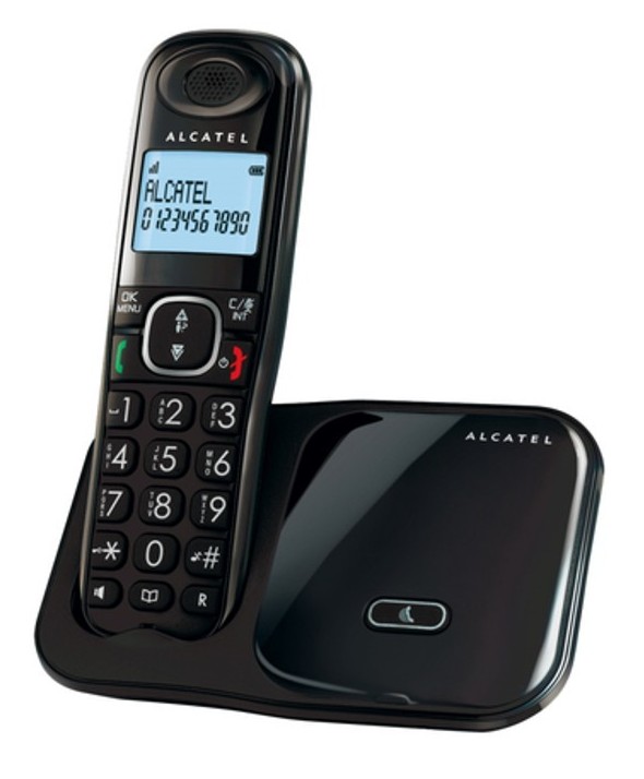 Telefono inalambrico teclas grandes alcatel negro