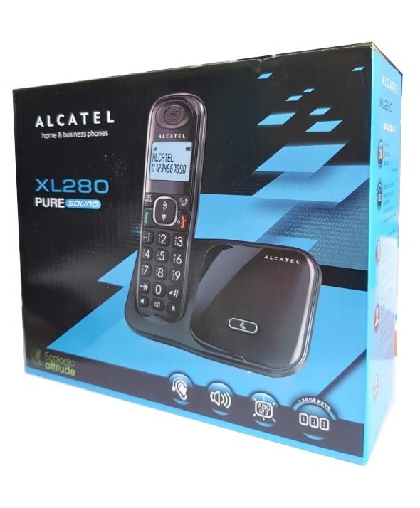 Telefono inalambrico teclas grandes alcatel negro