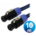 Conexion speakon m/m 10m cable 2.5 mm² accucable