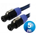 Conexion speakon m/m 5m cable 2.5 mm² accucable