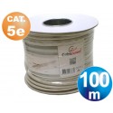 Rollo 100m cable telefonico cat.5e utp(cca) flexible