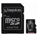 Memoria microsd 128gb class10 100mbs + adaptador sd kingston