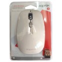 Raton optico usb wireless 2.4ghz blanco/gris approx