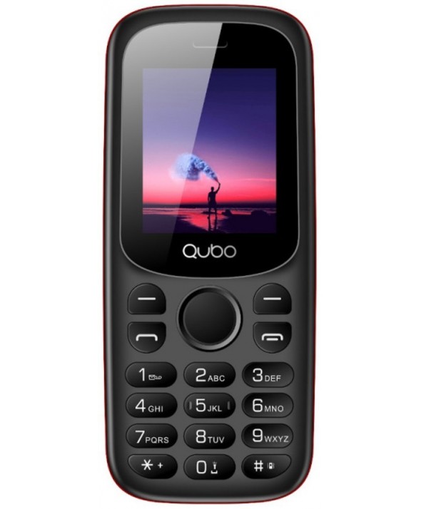 Telefono movil qubo 1,77" 2 simm 32mb rojo