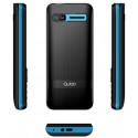 Telefono movil qubo 2.4" 2 simm 32mb 2500mah negro/azul