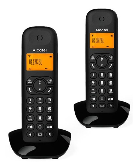 Telefono inalambrico duo alcatel manos libres negro