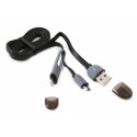 Conexion usb alimentacion lightning + micro usb 1m