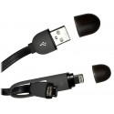 Conexion usb alimentacion lightning + micro usb 1m